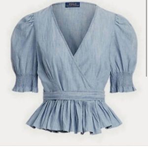 POLO Ralph Lauren cotton chambray top NWT